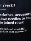 Tote bag - Knit definition - Black